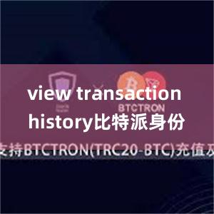 view transaction history比特派身份